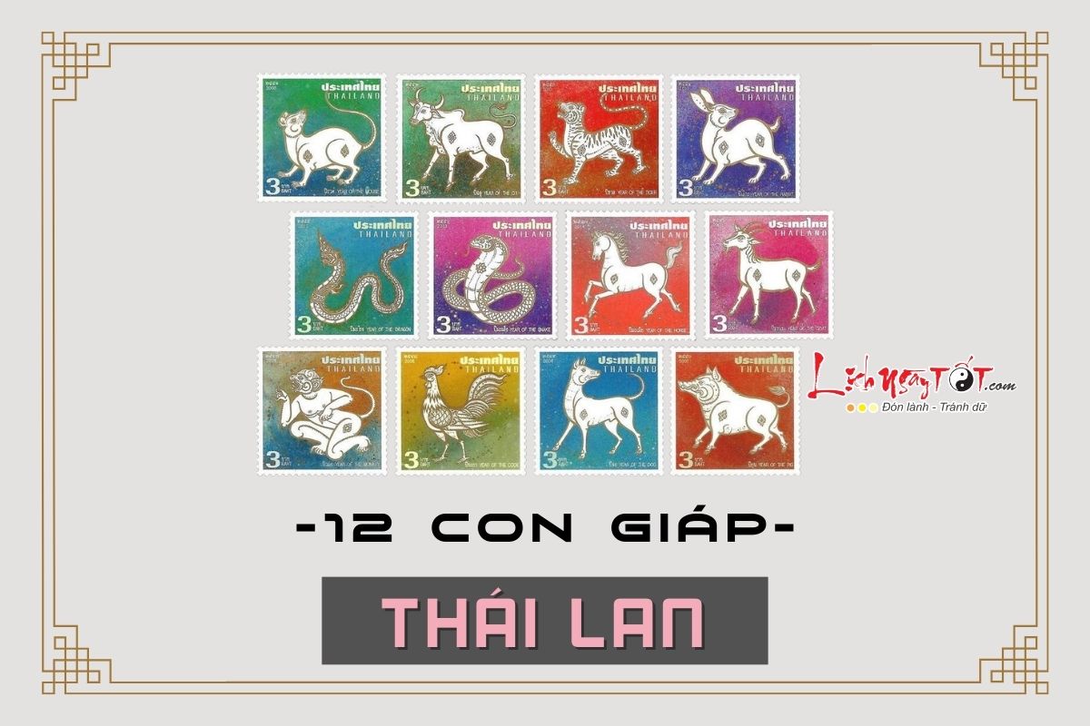 12 con giáp Thái Lan 12 con giap Thai Lan