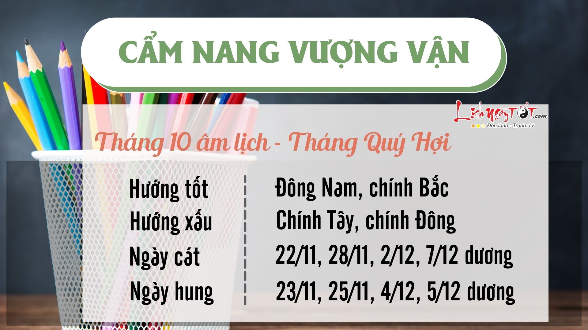 Cẩm nang vượng vận tháng 10/2023 âm lịch Cam nang vuong van thang 10/2023 am lich