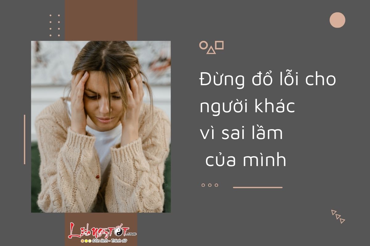 Chớ nên đổ lỗi Cho nen do loi