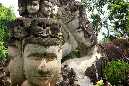 Ghé thăm vườn tượng Phật tại Lào Wat Xiengkuane hình ảnh Ghe tham vuon tuong Phat tai Lao Wat Xiengkuane hinh anh