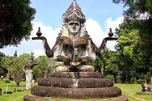 Ghé thăm vườn tượng Phật tại Lào Wat Xiengkuane hình ảnh Ghe tham vuon tuong Phat tai Lao Wat Xiengkuane hinh anh