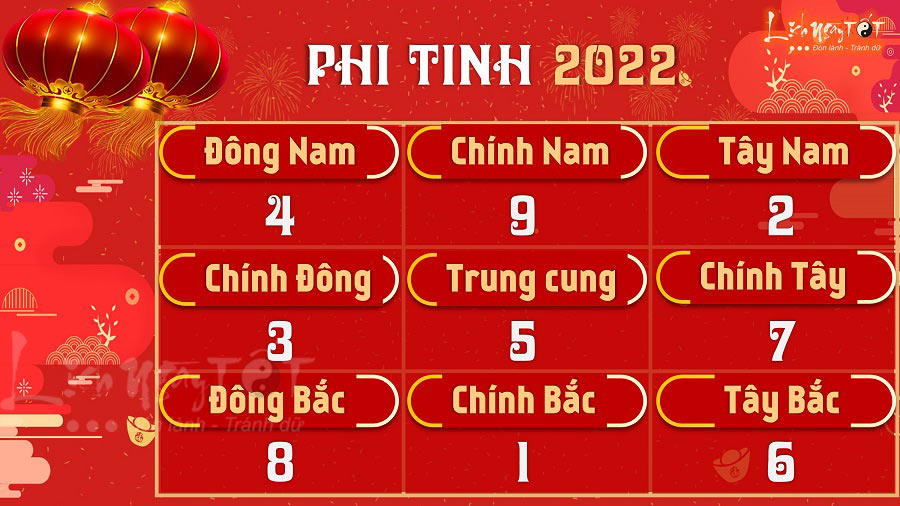 Hoa giai theo phong thuy phi tinh nam 2022