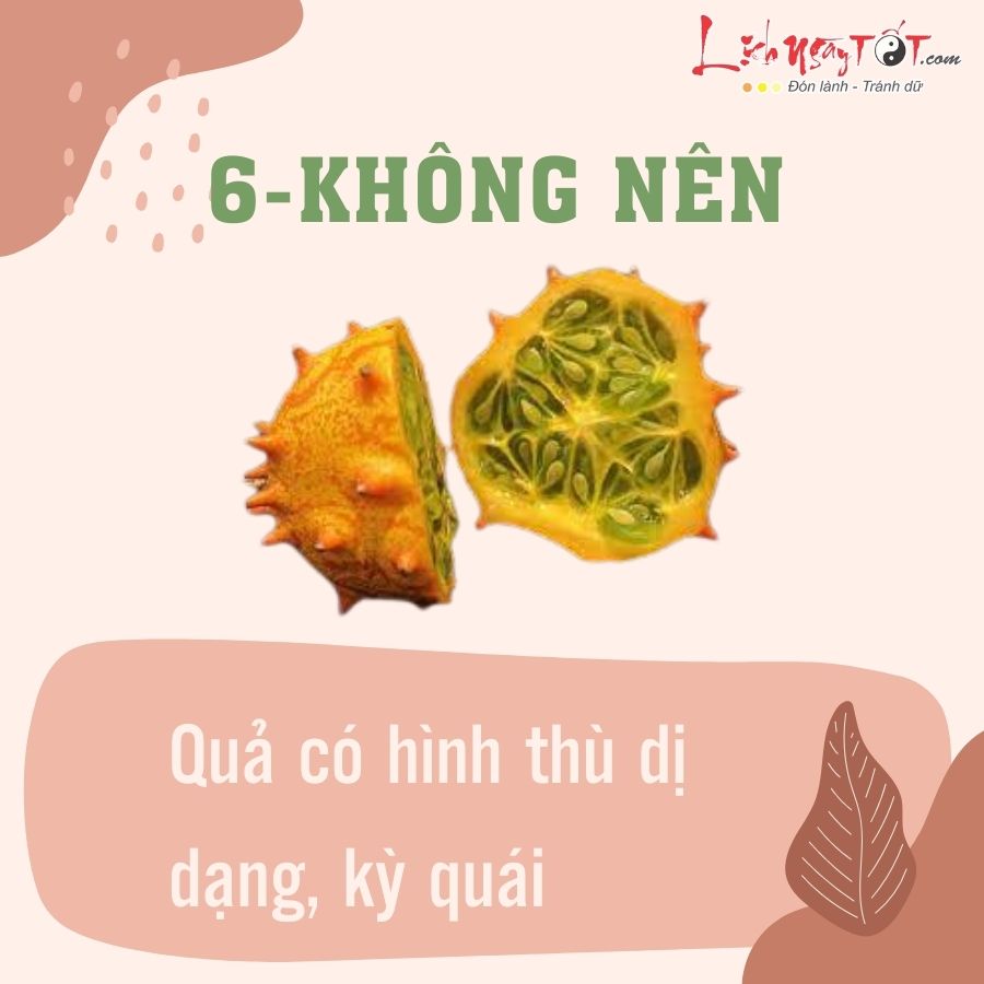Loai qua khong nen bay tren mam ngu qua 6
