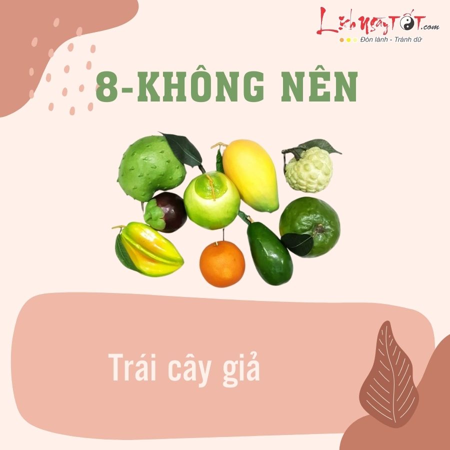 Loai qua khong nen bay tren mam ngu qua 8