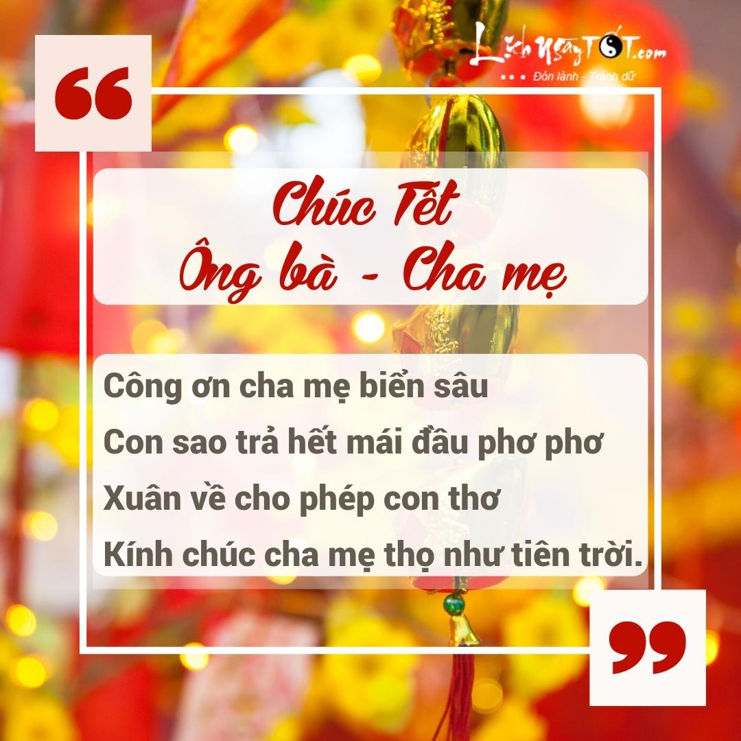 Loi chuc Tet ong ba, cha me