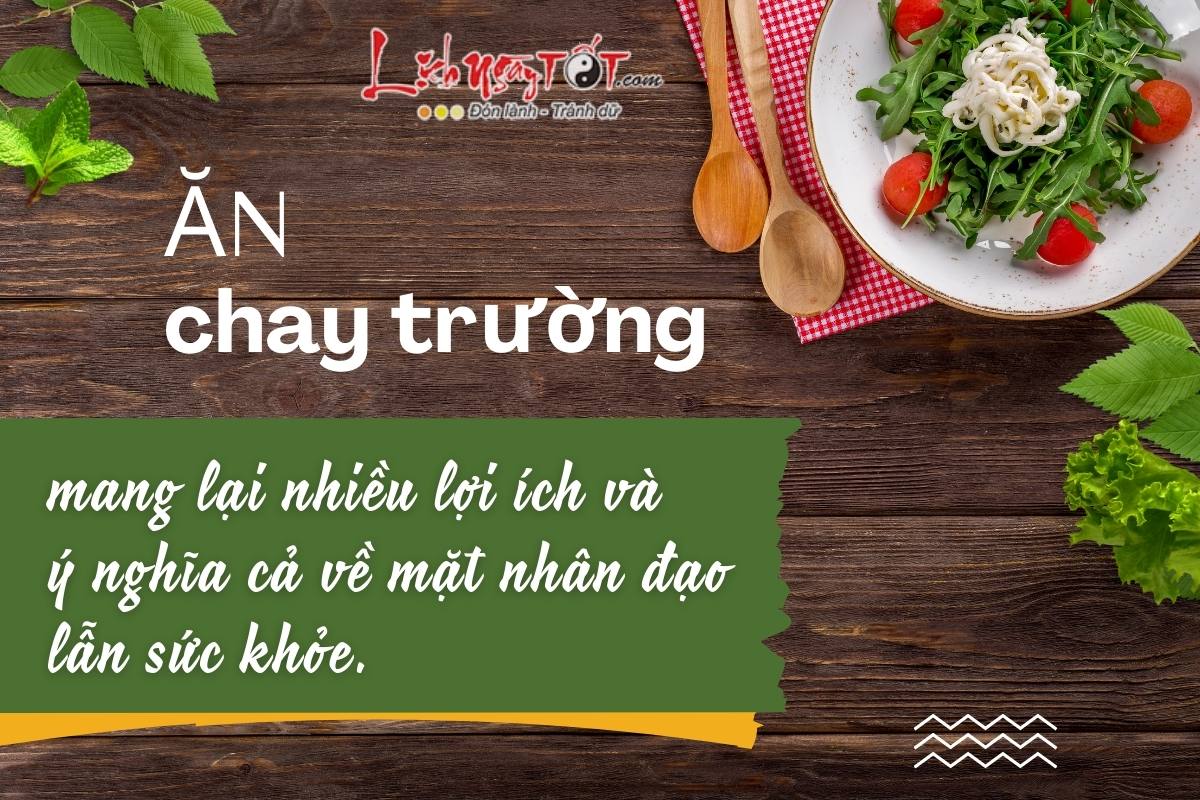 Lợi ích của ăn chay trường Loi ich cua an chay truong