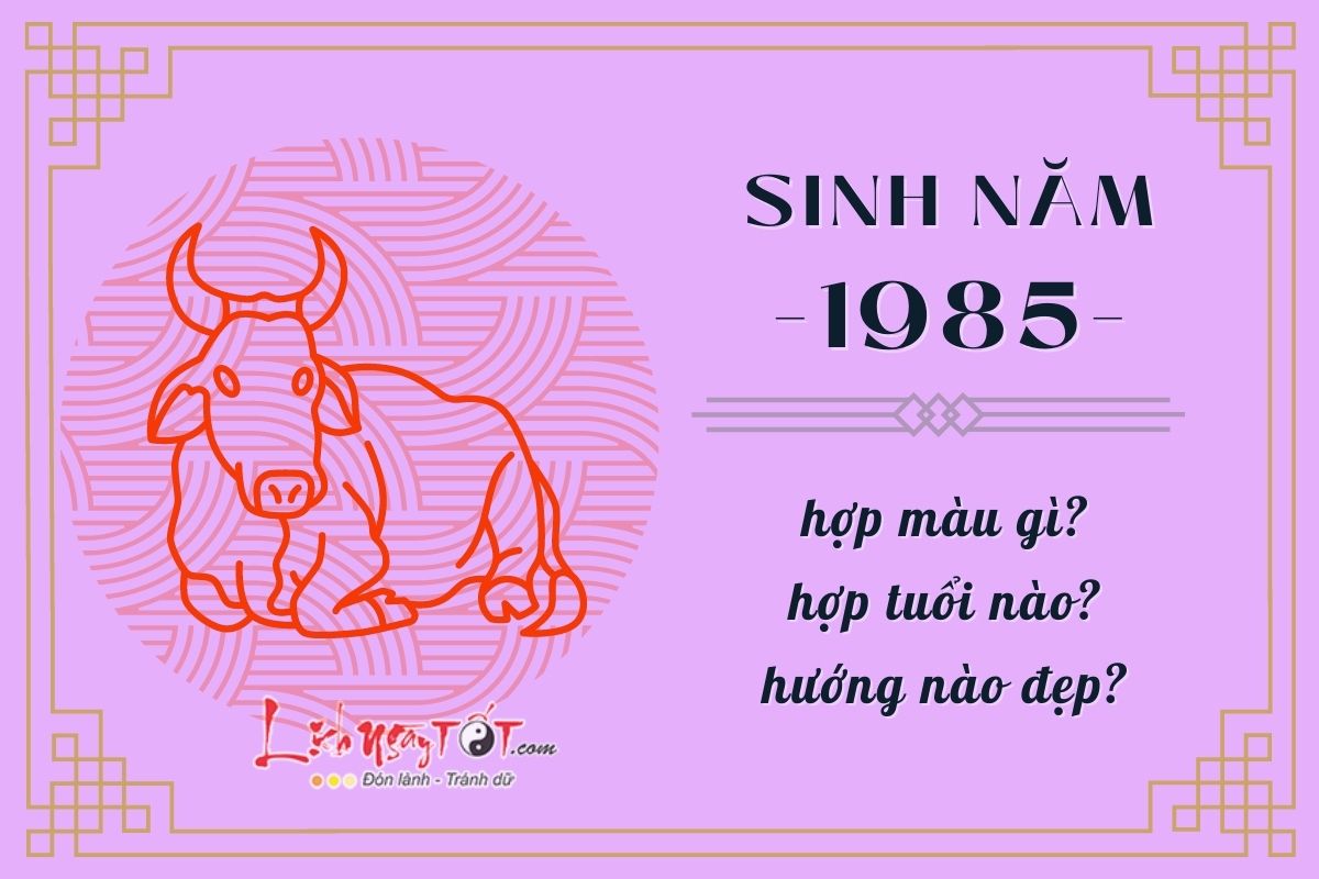 Sinh năm 1985 hợp màu gì Sinh nam 1985 hop mau gi