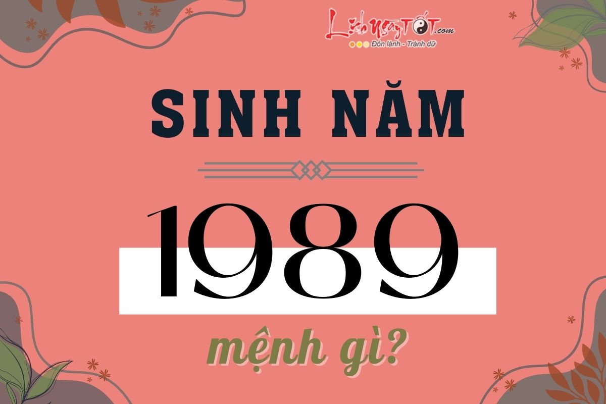 Sinh nam 1989 menh gi hop mau gi