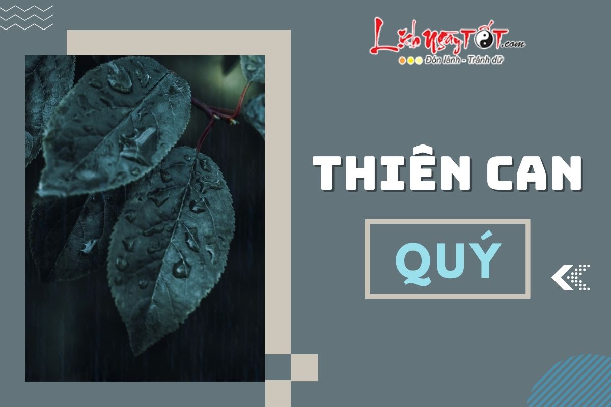 Thiên can Quý Thien can Quy