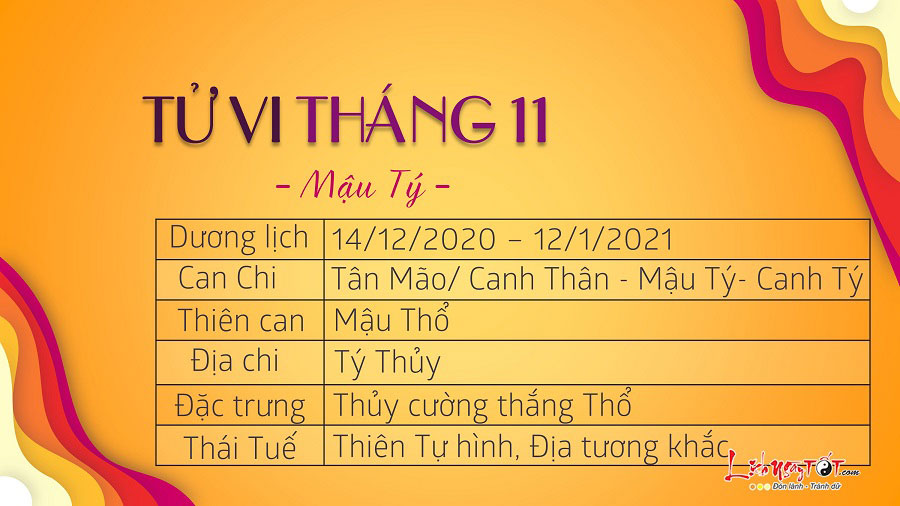 Tong qan tu vi thang 11 cua 12 con giap