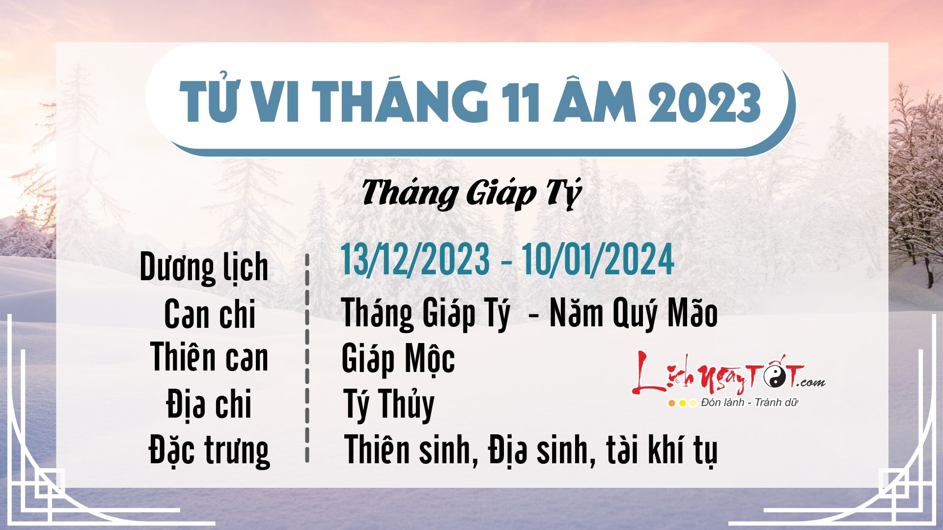 Tổng quan tháng 11/2023 âm lịch của 12 con giáp Tong quan thang 11/2023 am lich cua 12 con giap
