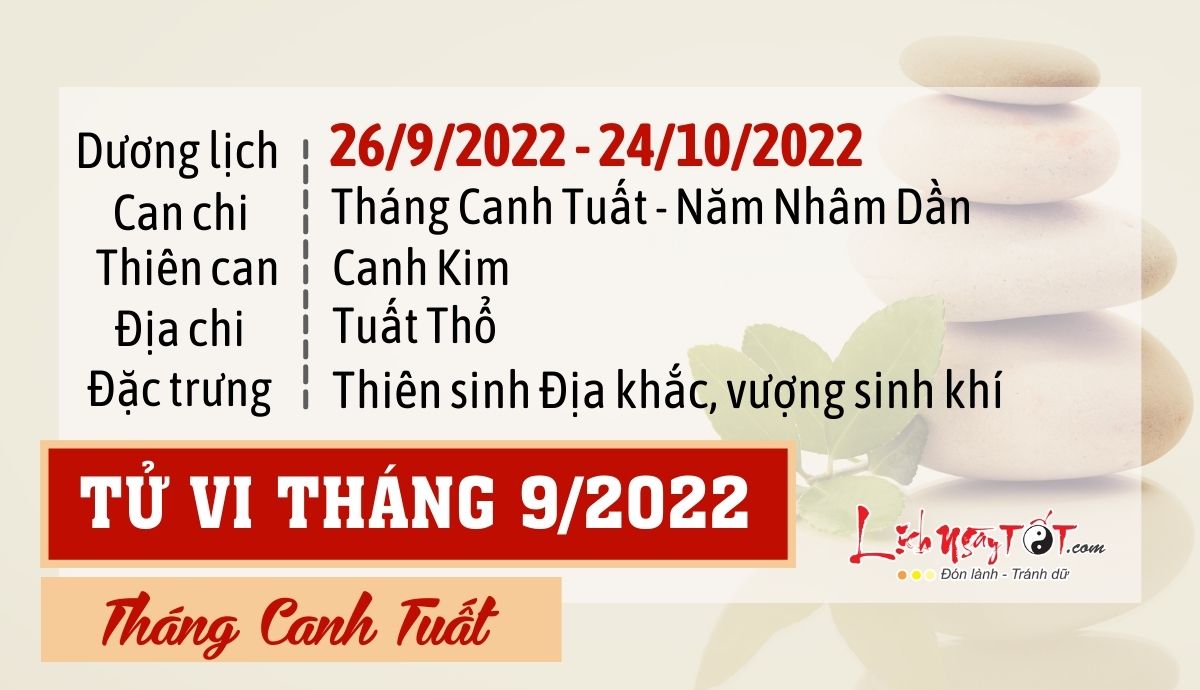 Tổng quan tử vi tháng 9/2022 âm lịch của 12 con giáp Tong quan tu vi thang 9/2022 am lich cua 12 con giap