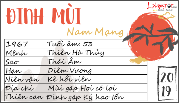 Tử vi 2019 tuổi Đinh Mùi nam mạng Tu vi 2019 tuoi Dinh Mui nam mang