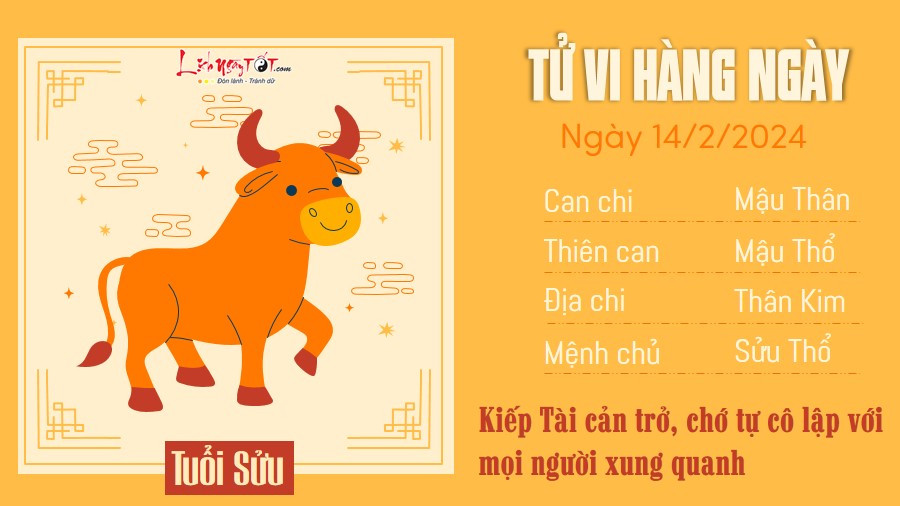 Tu vi hang ngay 14/2/2024 - Suu