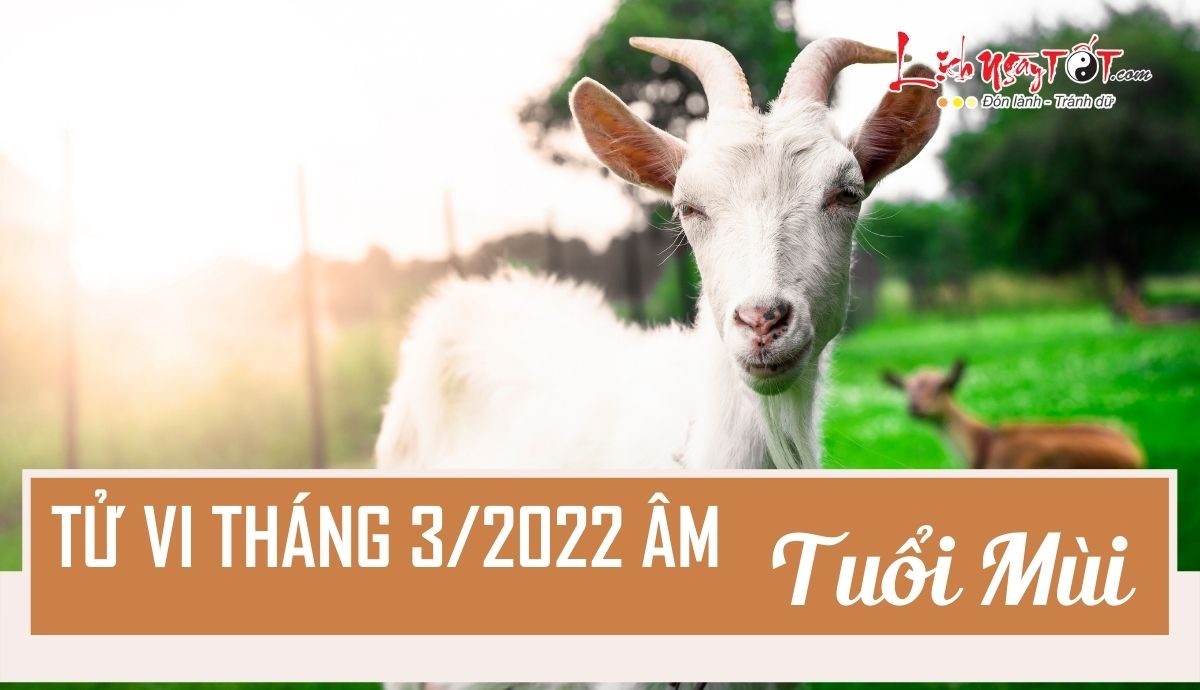 Tu vi thang 3/2022 tuoi Mui am lich