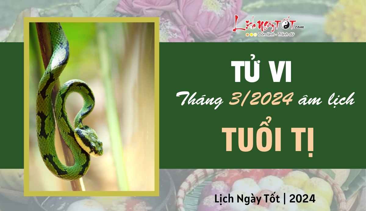 Tu vi thang 3/2024 tuoi Ti am lich