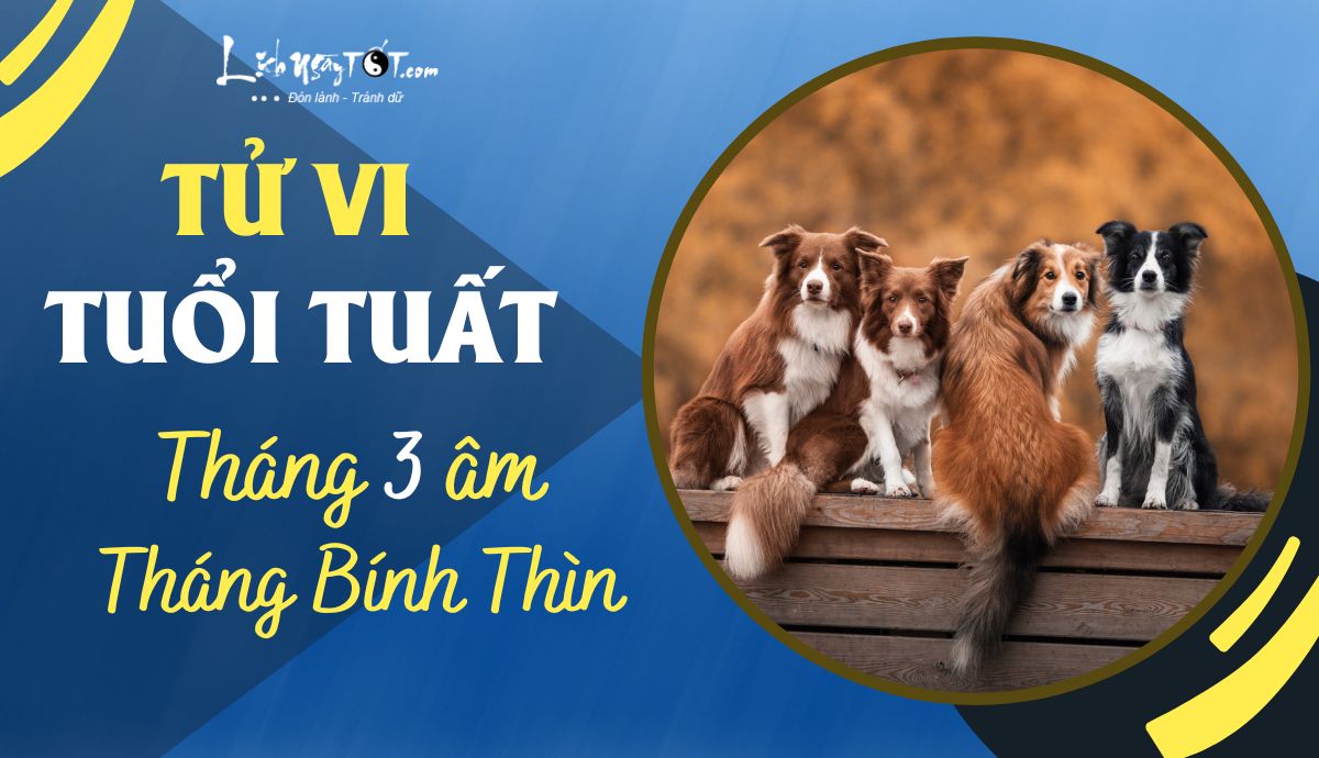 Tử vi tháng 3/2023 tuổi Tuất âm lịch Tu vi thang 3/2023 tuoi Tuat am lich