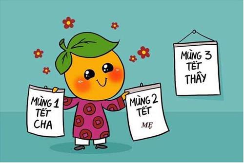 mùng 1 tết cha mùng 2 tết mẹ mùng 3 tết thầy mung 1 tet cha mung 2 tet me mung 3 tet thay