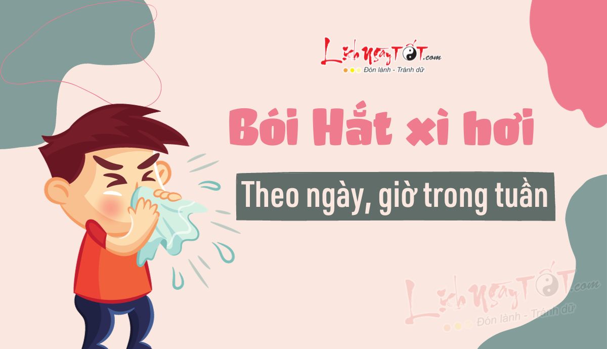 Xem bói hắt xì hơi theo giờ Xem boi hat xi hoi theo gio