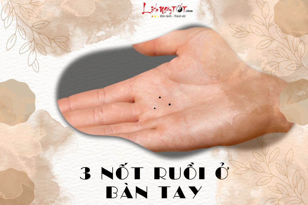 3 nốt ruồi trong bàn tay 3 not ruoi trong ban tay