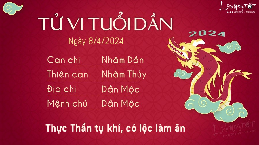 Tử vi hàng ngày 8/4/2023 của 12 con giáp - Dần Tu vi hang ngay 8/4/2023 cua 12 con giap - Dan