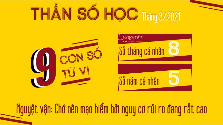 9 Xem boi ngay sinh - Thang 32021 - So tu vi 9