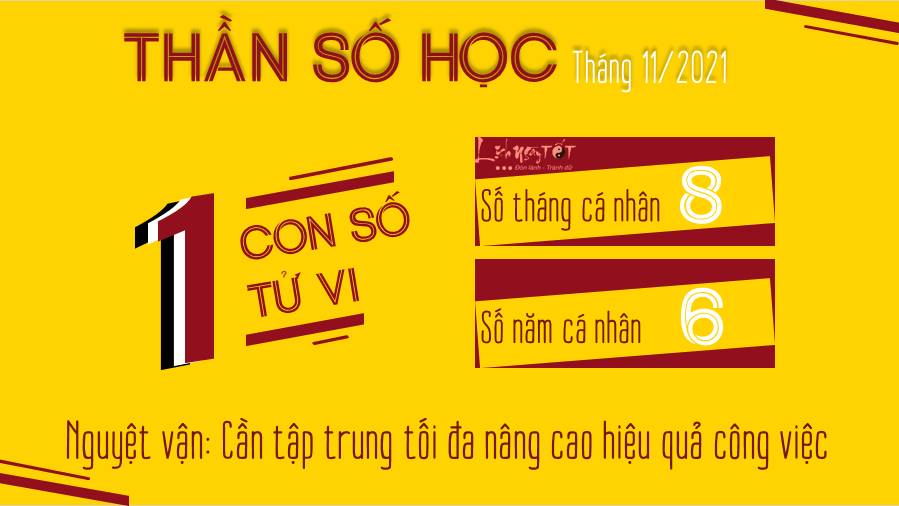 Bói Thần số học tháng 11-2021 cho số tử vi 1 Boi Than so hoc thang 11-2021 cho so tu vi 1