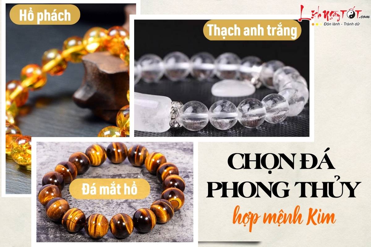 Chọn màu đá phong thủy hợp mệnh Kim Chon mau da phong thuy hop menh Kim