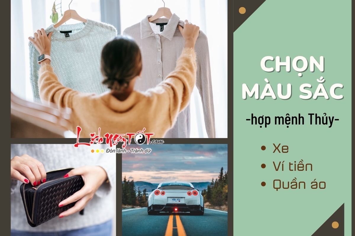 Chon mau sac hop menh Thuy