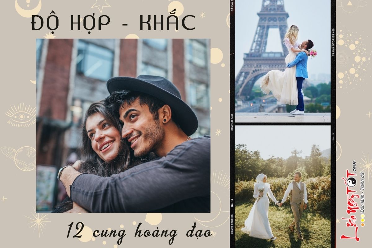 Hợp - khắc của 12 cung hoàng đạo Hop - khac cua 12 cung hoang dao