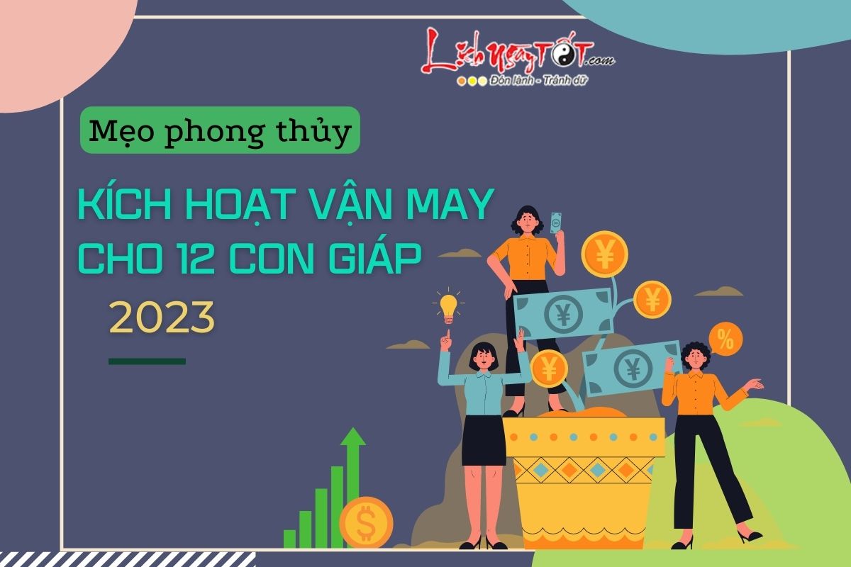 Kich hoat van may cho 12 con giap nam 2023