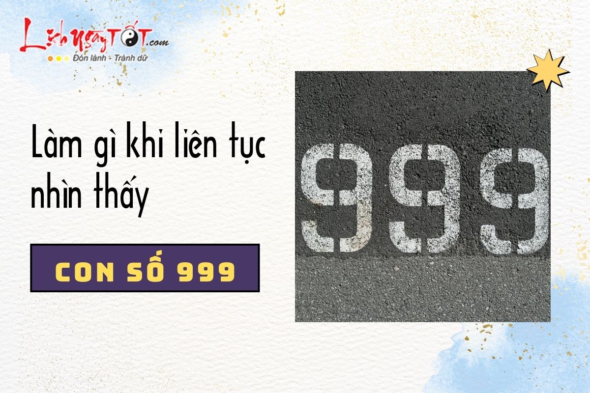 Lam gi khi bat gap con so 999