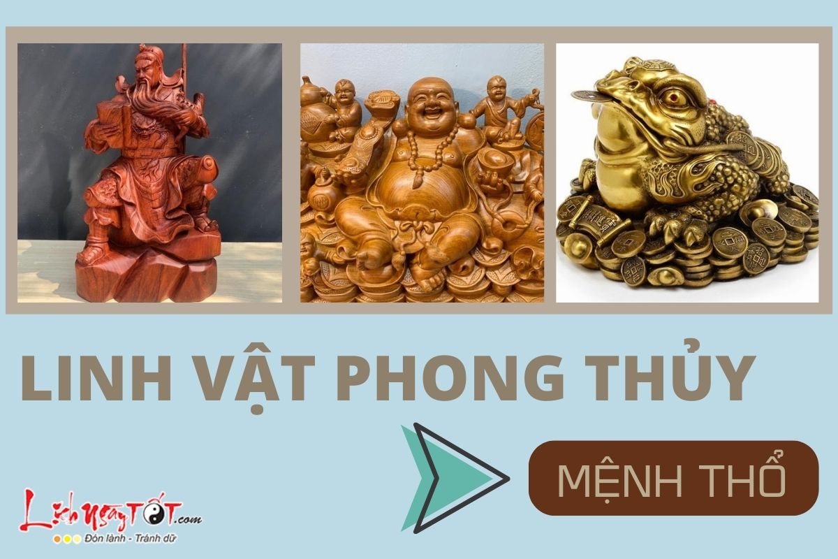 Linh vật phong thủy cho người mệnh Thổ Linh vat phong thuy cho nguoi menh Tho