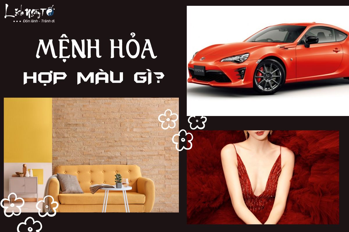 Mệnh Hỏa hợp màu gì Menh Hoa hop mau gi