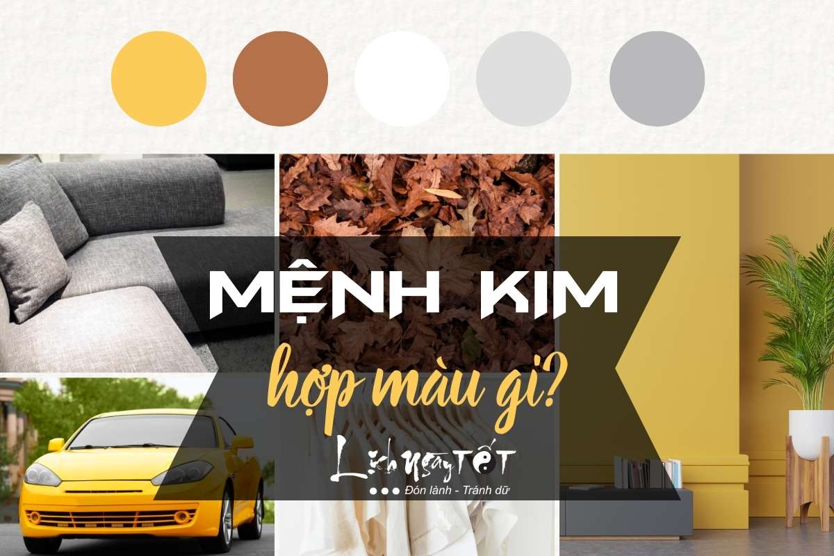 Mệnh Kim hợp màu gì? Menh Kim hop mau gi?