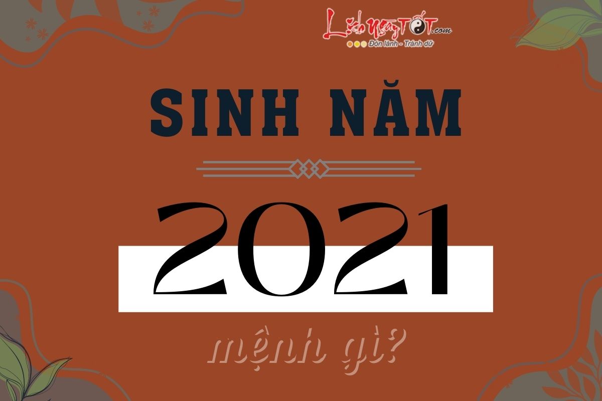 Năm 2021 mệnh gì Nam 2021 menh gi
