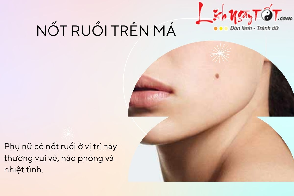 Nốt ruồi đào hoa ở má phụ nữ Not ruoi dao hoa o ma phu nu