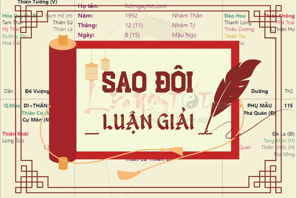 Sao Đôi luận giải Sao Doi luan giai