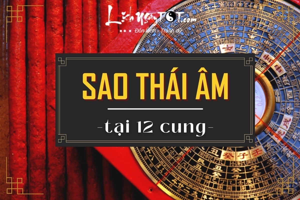 Sao Thai Am tai 12 cung