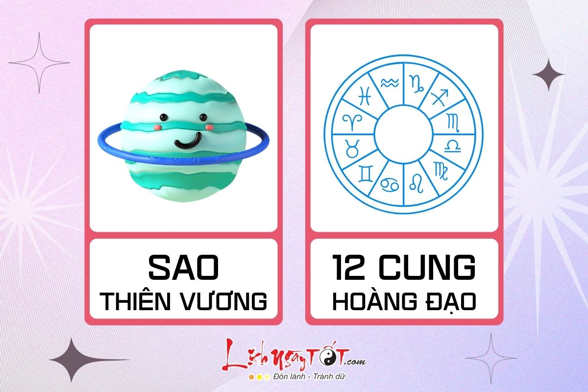Sao Thiên Vương tại 12 cung hoàng đạo Sao Thien Vuong tai 12 cung hoang dao