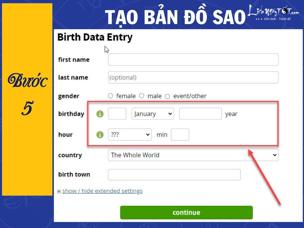 Tạo bản đồ sao bước 5 Tao ban do sao buoc 5