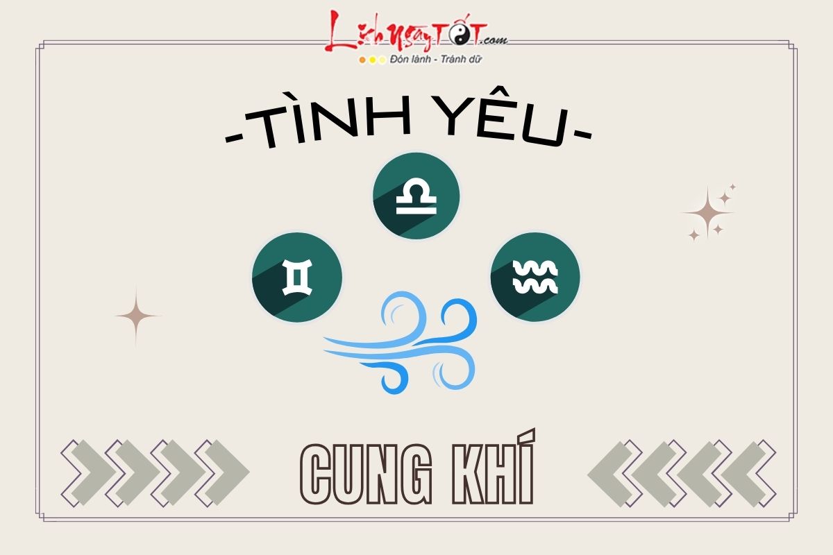 Tình yêu của cung Khí Tinh yeu cua cung Khi