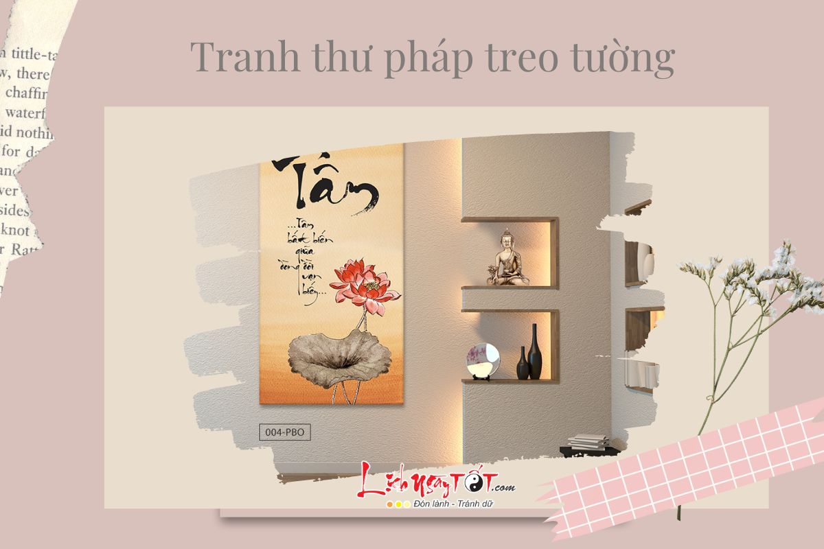 Tranh thu phap treo tuong