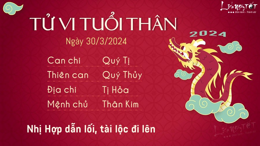 Tử vi hàng ngày 30/3/2024 tuổi Thân Tu vi hang ngay 30/3/2024 tuoi Than