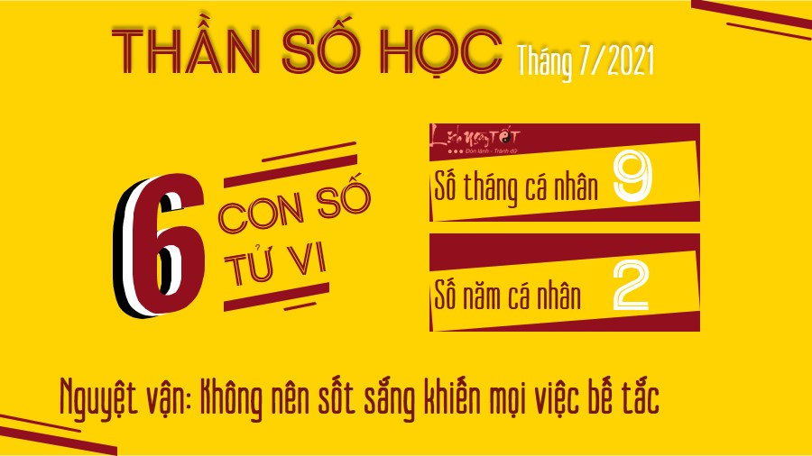 Xem boi ngay sinh thang 72021 - 6 Xem bói ngày sinh tháng 7/2021 - số tử vi 6