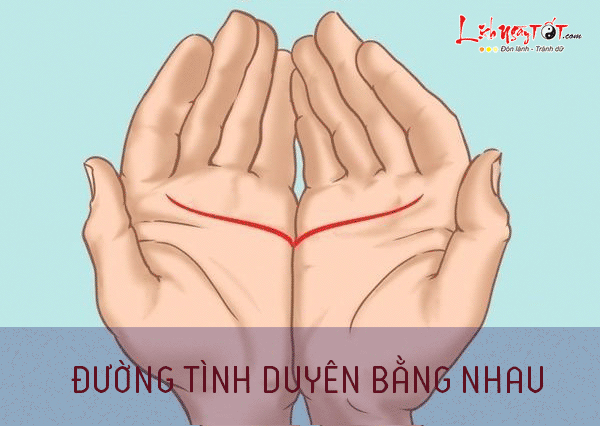 Xem duong tinh duyen 2 ban tay bang nhau Xem duong tinh duyen 2 ban tay bang nhau
