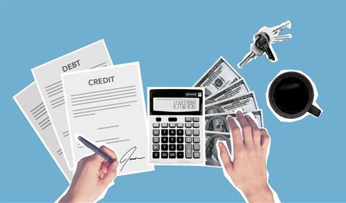 cân đối lại tiền bạc để trả nợ