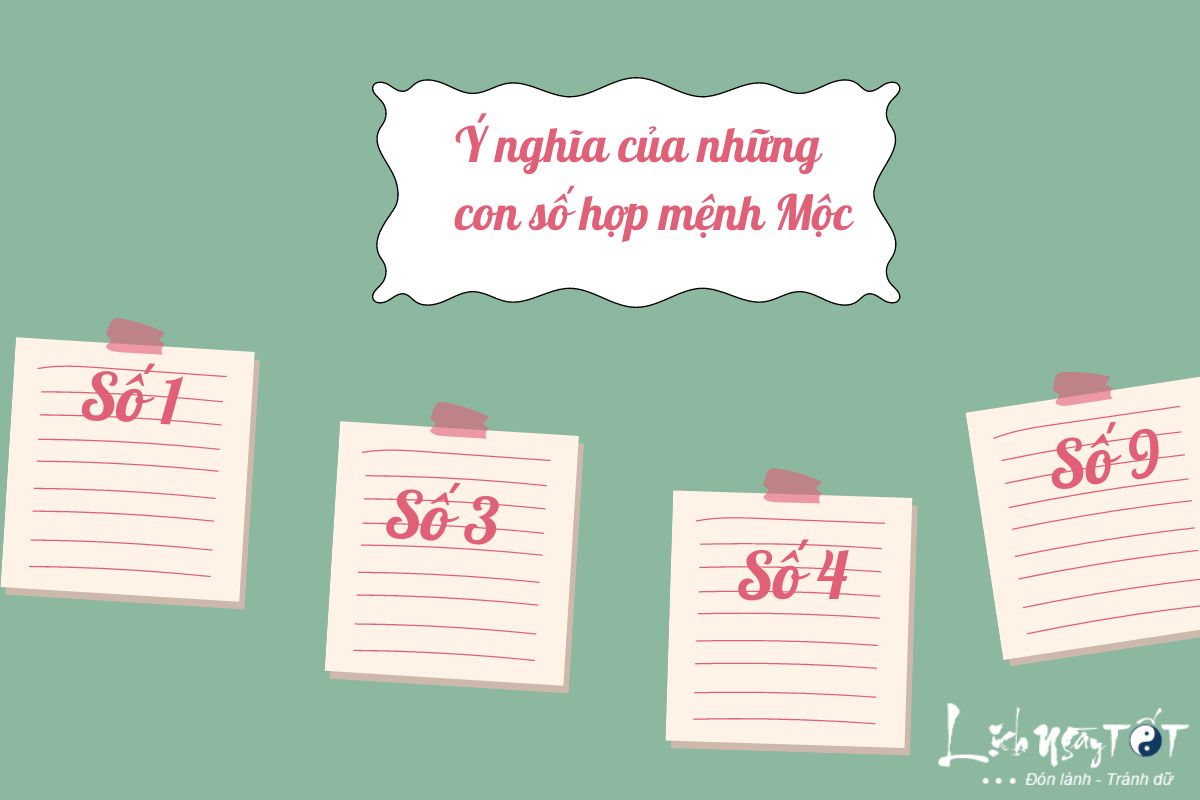 Ý nghĩa con số hợp mệnh Mộc Y nghia con so hop menh Moc