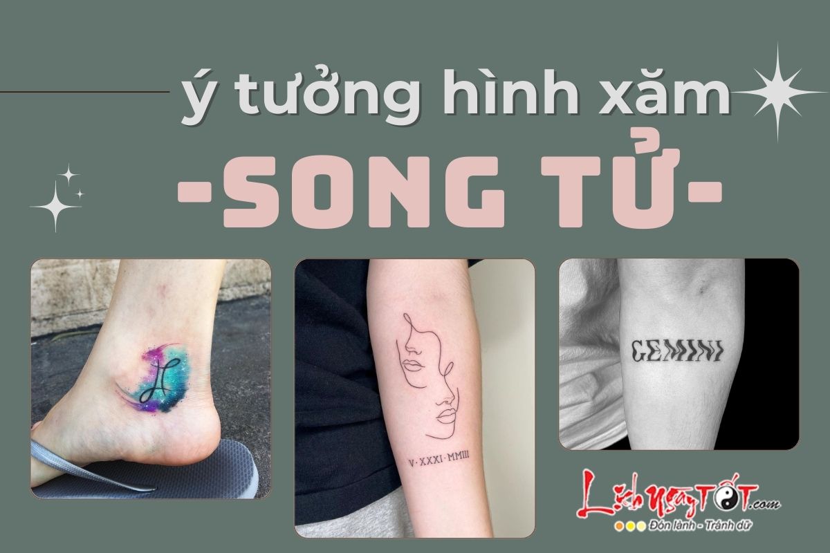 Ý tưởng hình xăm cho cung Song Tử Y tuong hinh xam cho cung Song Tu