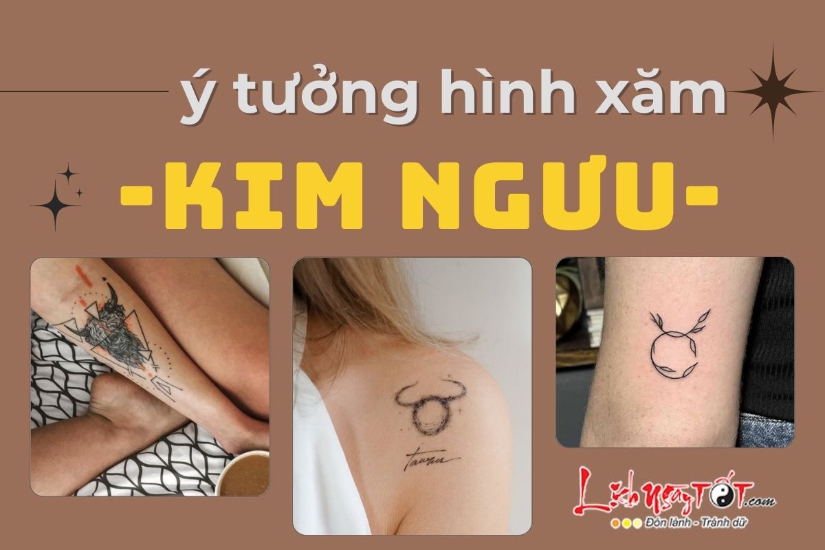 Ý tưởng hình xăm cho cung Kim Ngưu Y tuong hinh xam cho cung Kim Nguu